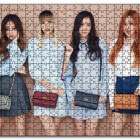 Cakapuzzle Black Pink Kore Pop Hanım Hanımcık Mdf 1000 Parça Puzzle