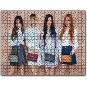 Cakapuzzle Black Pink Kore Pop Hanım Hanımcık Mdf 1000 Parça Puzzle