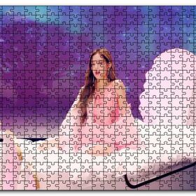 Cakapuzzle Black Pink Kore Pop Pembe Yatak Mdf 120 Parça Puzzle