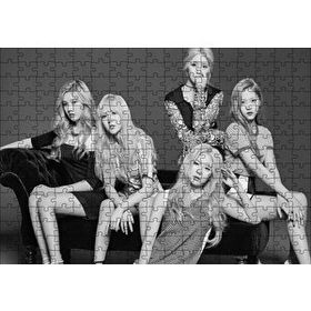 Cakapuzzle Black Pink Kore Pop Siyah Beyaz 255 Parça Mdf Puzzle