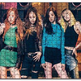 Cakapuzzle Black Pink Kore Pop Triko Şıklığı Mdf 120 Parça Puzzle