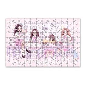 Cakapuzzle Black Pink Pop Grubu Üyeleri Çocuksu Çizim 120 Parça Ahşap Puzzle