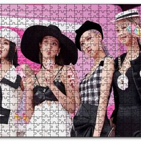 Cakapuzzle Blackpink Üyeleri ve Dondurma Konsepti Mdf 120 Parça Puzzle