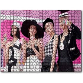 Cakapuzzle Blackpink Üyeleri ve Dondurma Konsepti Mdf 255 Parça Puzzle