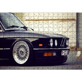 Cakapuzzle BMW E 28 Siyah Sağ Ön Detay 120 Parça Ahşap Puzzle