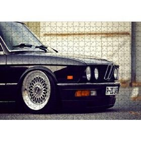 Cakapuzzle BMW E 28 Siyah Sağ Ön Detay 120 Parça Ahşap Puzzle