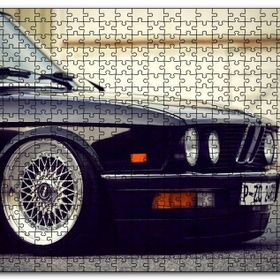 Cakapuzzle Bmw E 28 Siyah Sağ Ön Detay Mdf 120 Parça Puzzle