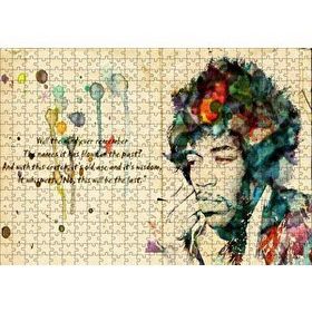 Cakapuzzle Bob Marley Suluboya Modifiye 120 Parça Ahşap Puzzle