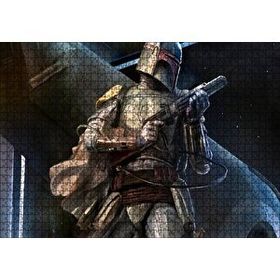 Cakapuzzle Boba Fett Uzay Yıldız Savaşları Ödül Avcısı Mdf 1000 Parça Puzzle