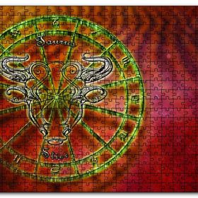 Cakapuzzle Boğa Burç Astroloji Sembol Ahşap 1000 Parça Puzzle
