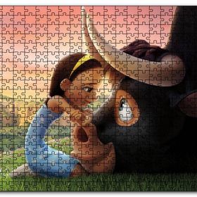 Cakapuzzle Boğa Ferdinand ve Kız Mdf 255 Parça Puzzle