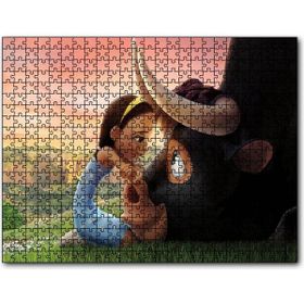 Cakapuzzle Boğa Ferdinand ve Kız Mdf 255 Parça Puzzle