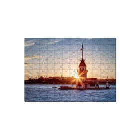 Cakapuzzle Boğaz Kız Kulesi ve Günbatımı 120 Parça Ahşap Puzzle