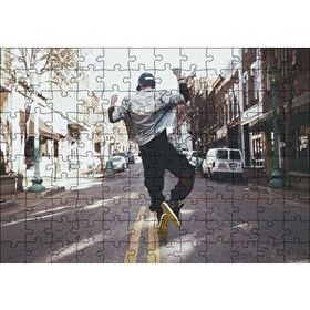 Cakapuzzle Boş Caddede HipHop Genç 120 Parça Ahşap Puzzle