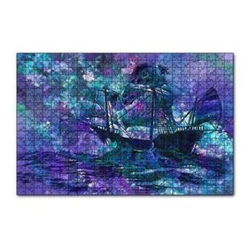 Cakapuzzle Boyama Fırtınada Yelkenli Gemi 120 Parça Ahşap Puzzle