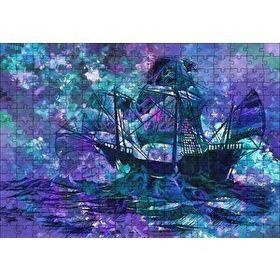 Cakapuzzle Boyama Fırtınada Yelkenli Gemi 120 Parça Ahşap Puzzle