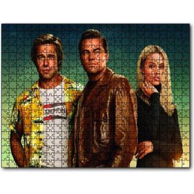Cakapuzzle Brad Pitt Leonardo Dicaprio Robbie Mdf 500 Parça Puzzle