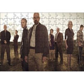 Cakapuzzle Breaking Bad Oyuncuları Bir Arada 120 Parça Ahşap Puzzle