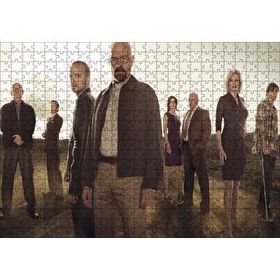 Cakapuzzle Breaking Bad Oyuncuları Bir Arada 120 Parça Ahşap Puzzle