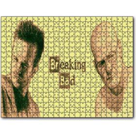 Cakapuzzle Breaking Bad Walter ve Jesse Sarı Arkaplan Mdf 500 Parça Puzzle