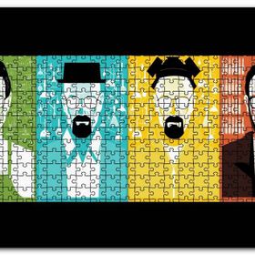 Cakapuzzle Breaking Bad Walter White 4 Değişik Stil Mdf 255 Parça Puzzle