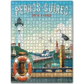 Cakapuzzle Bretagne Sahili Afişi Görseli 120 Parça Puzzle