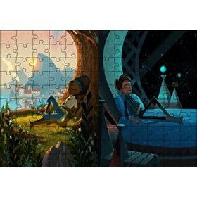Cakapuzzle Broken Age Kız ve Oğlan 120 Parça Ahşap Puzzle