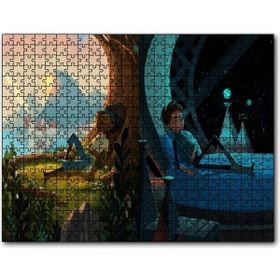 Cakapuzzle Broken Age Kız ve Oğlan Ahşap 500 Parça Puzzle