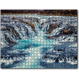 Cakapuzzle Bruarfoss Şelaleleri Ahşap 500 Parça Puzzle