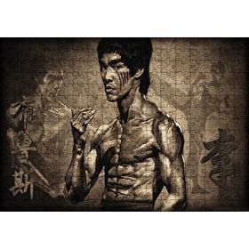 Cakapuzzle Bruce Lee Kungfu Teknikleri 120 Parça Ahşap Puzzle