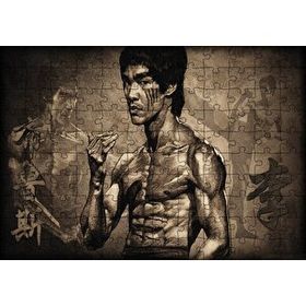 Cakapuzzle Bruce Lee Kungfu Teknikleri 120 Parça Ahşap Puzzle