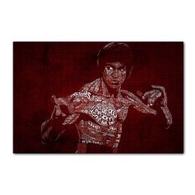 Cakapuzzle Bruce Lee ve Sözleri Çizim 120 Parça Ahşap Puzzle