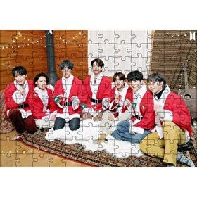 Cakapuzzle BTS Grubu Mutlu Noeller Görseli 120 Parça Ahşap Puzzle