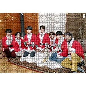Cakapuzzle BTS Grubu Mutlu Noeller Görseli 120 Parça Ahşap Puzzle