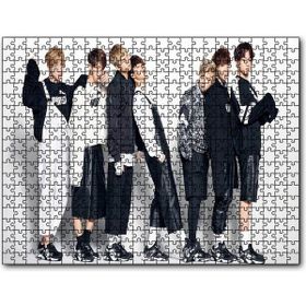 Cakapuzzle Bts Kore Pop Baştanaşağı Puma Mdf 120 Parça Puzzle