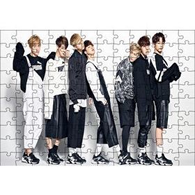 Cakapuzzle Bts Kore Pop Baştanaşağı Puma Mdf 120 Parça Puzzle