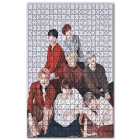 Cakapuzzle Bts Kore Pop Casual Kıyafetler Ahşap 500 Parça Puzzle