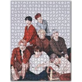Cakapuzzle Bts Kore Pop Casual Kıyafetler Ahşap 500 Parça Puzzle