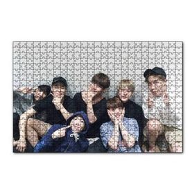 Cakapuzzle BTS Kore Pop Gülümseyen Yüzler 120 Parça Ahşap Puzzle