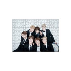 Cakapuzzle Bts Kore Pop Siyah Takım Elbiseli Mdf 500 Parça Puzzle