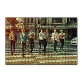 Cakapuzzle BTS Kore Pop Yaya Geçidinde 120 Parça Ahşap Puzzle