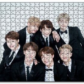 Cakapuzzle Bts Koreli Gençler Gülümseyen Yüzleri Mdf 1000 Parça Puzzle