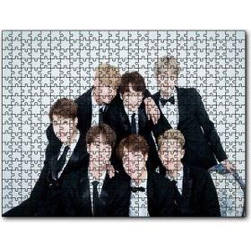 Cakapuzzle Bts Koreli Gençler Gülümseyen Yüzleri Mdf 1000 Parça Puzzle