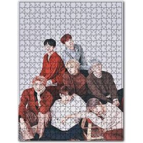 Cakapuzzle Bts Koreli Gençler Masum Yüzler Ahşap 1000 Parça Puzzle