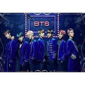 Cakapuzzle BTS Koreli Gençler Mavi Fon 120 Parça Ahşap Puzzle