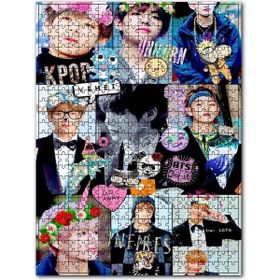 Cakapuzzle Bts Koreli Gençler Mdf 120 Parça Puzzle