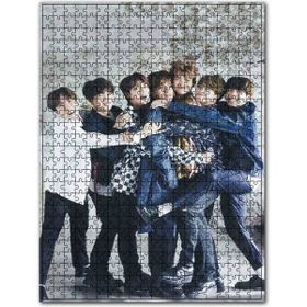 Cakapuzzle Bts Koreli Gençler Sarmaş Dolaş Ahşap 500 Parça Puzzle