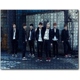 Cakapuzzle Bts Koreli Gençler Sokakta Mdf 120 Parça Puzzle