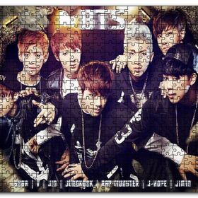 Cakapuzzle Bts Koreli Gençler ve İsimleri Mdf 1000 Parça Puzzle