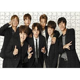 Cakapuzzle BTS Koreli Gençler Zafer İşareti 120 Parça Ahşap Puzzle